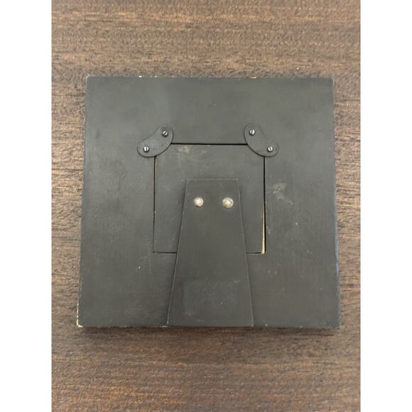 Pier 1 Imports Wooden Picture Frame Square Folk Art Boho Colorful Distressed - Picture 12 of 12